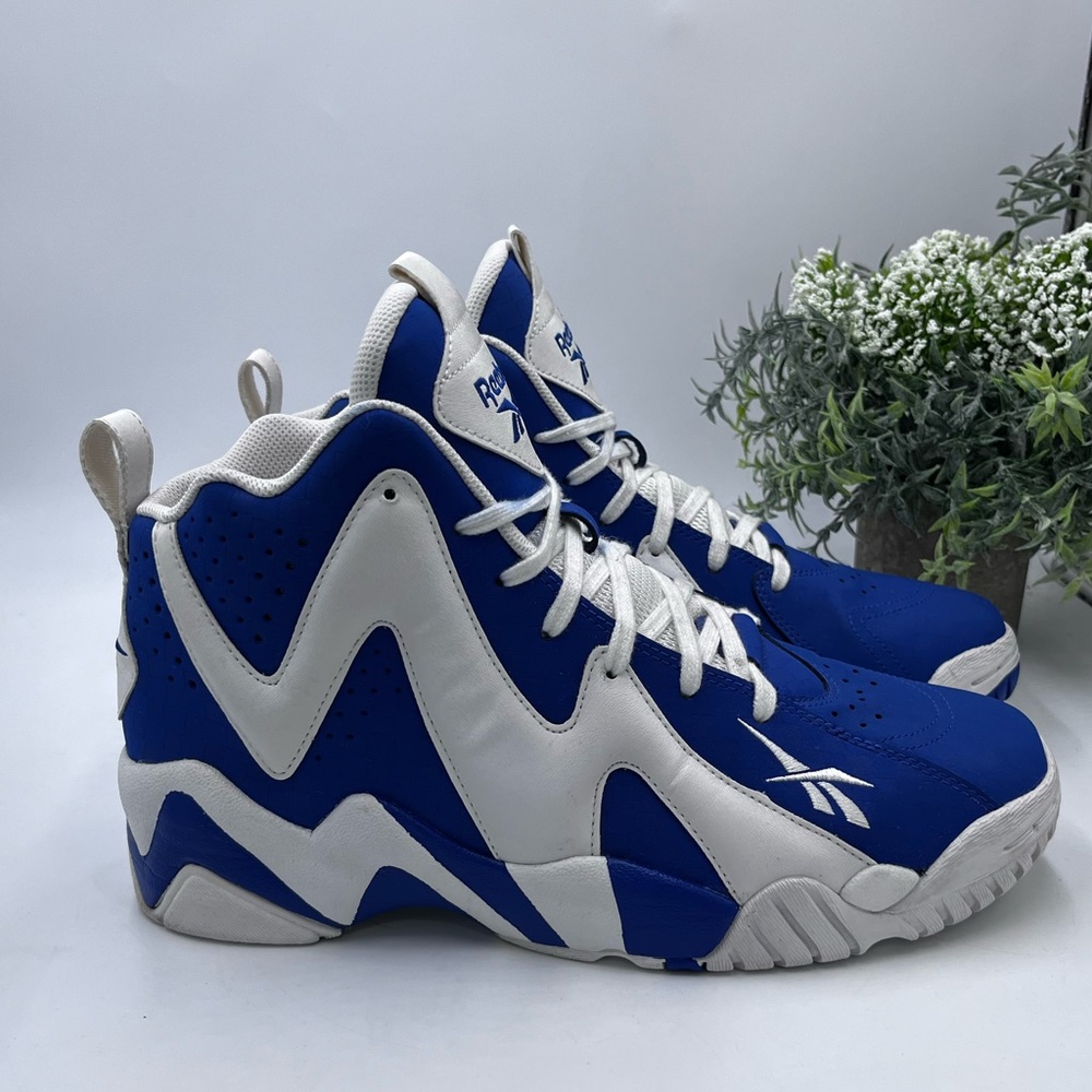Reebok Kamikaze II Letter of Intent Shoes Dark Royal Blue & White Mens Size 9.5 - Picture 2 of 16